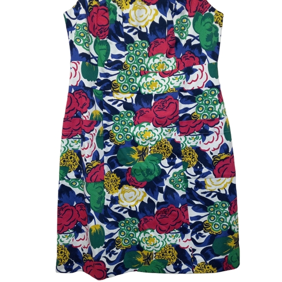 Boden Retro Pocket Floral Print Sheath Dress Size 8 - Picture 5 of 16